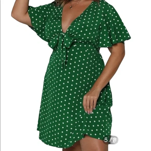 shein curve green dress Shein Curve Green Event Dress Size 2XL – DYL Fashions
